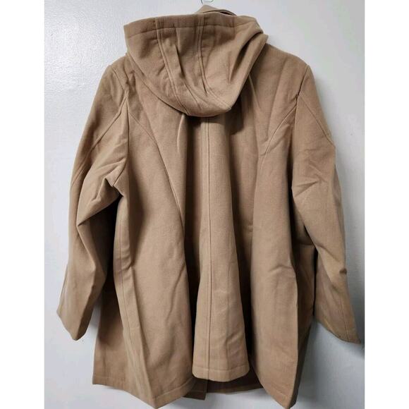Avenue Plus Size Faux‎ Wool Peacoat Camel Size 30/32 - Picture 3 of 11